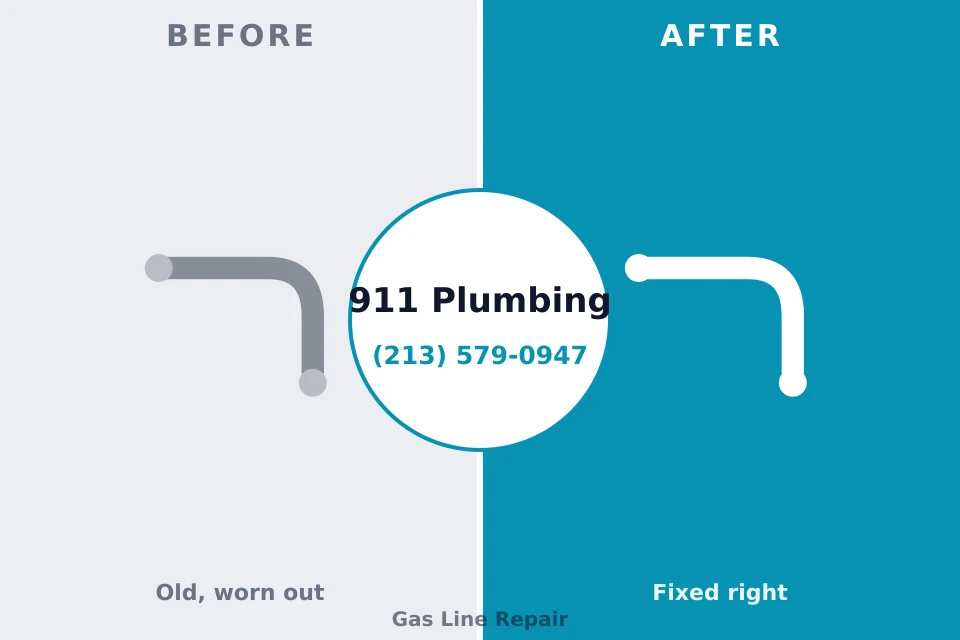 Before and after: plumbing company Hobart, IN